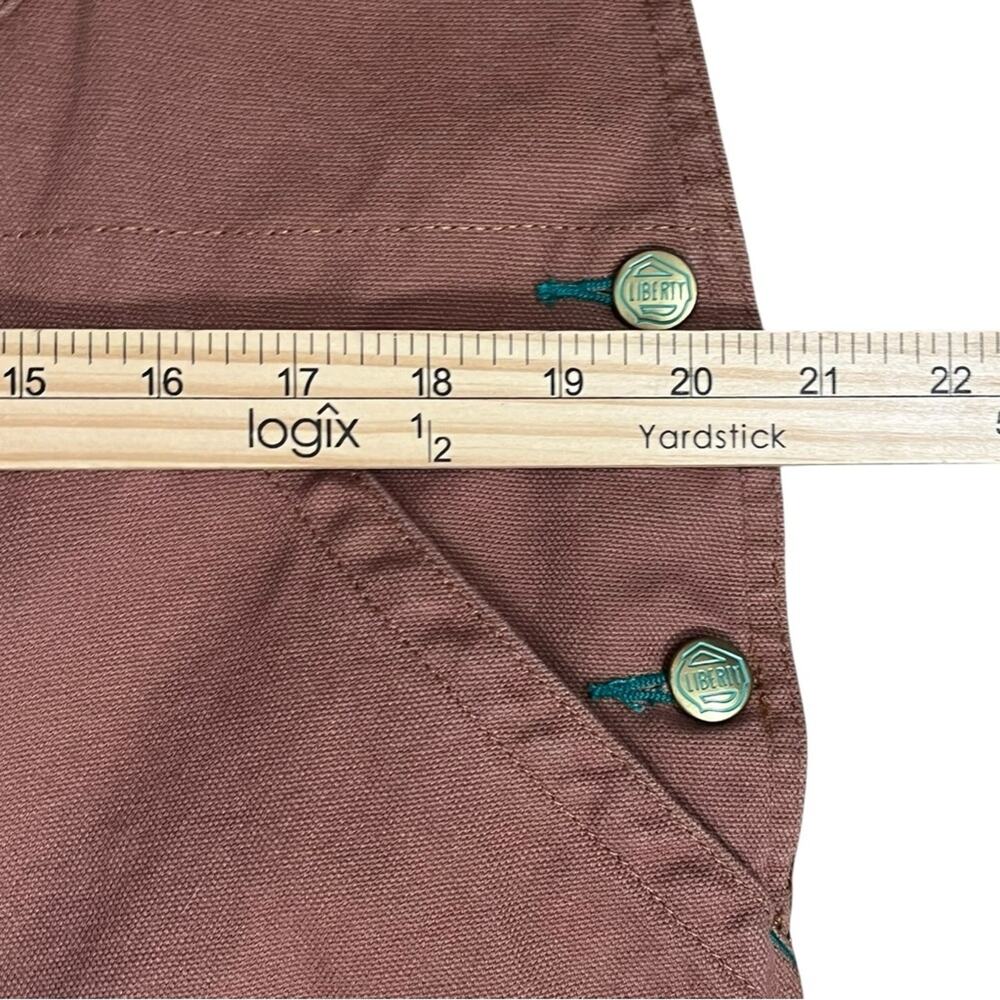 Liberty Bib Overalls Brown Canvas Workwear Mens 38x30 Casual Farm Relaxed NWOT - Picture 9 of 12